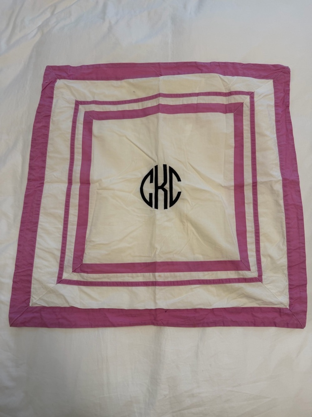 Pottery Barn Teen Monogrammed Pillowcase Cover